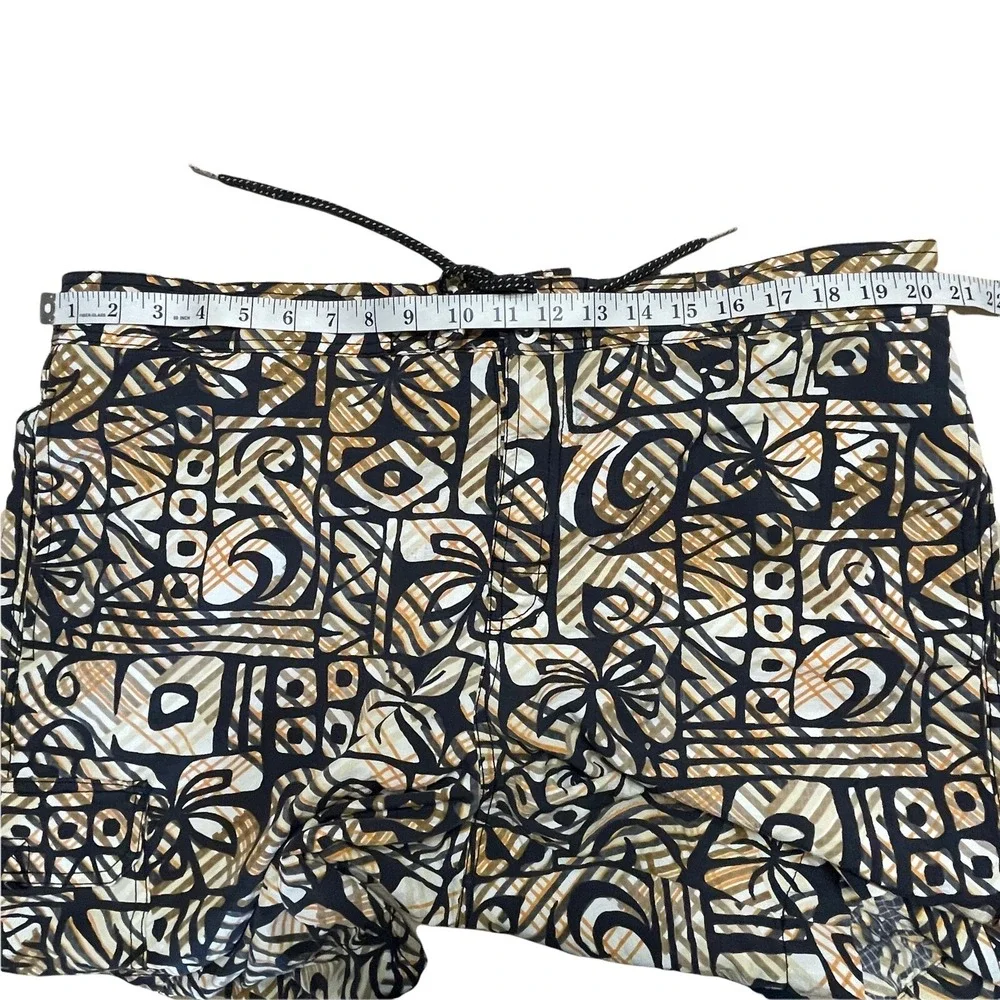 Tommy Bahama Mens XL Relax Tropical  Swim Trunks Pockets Lined Geometric 40